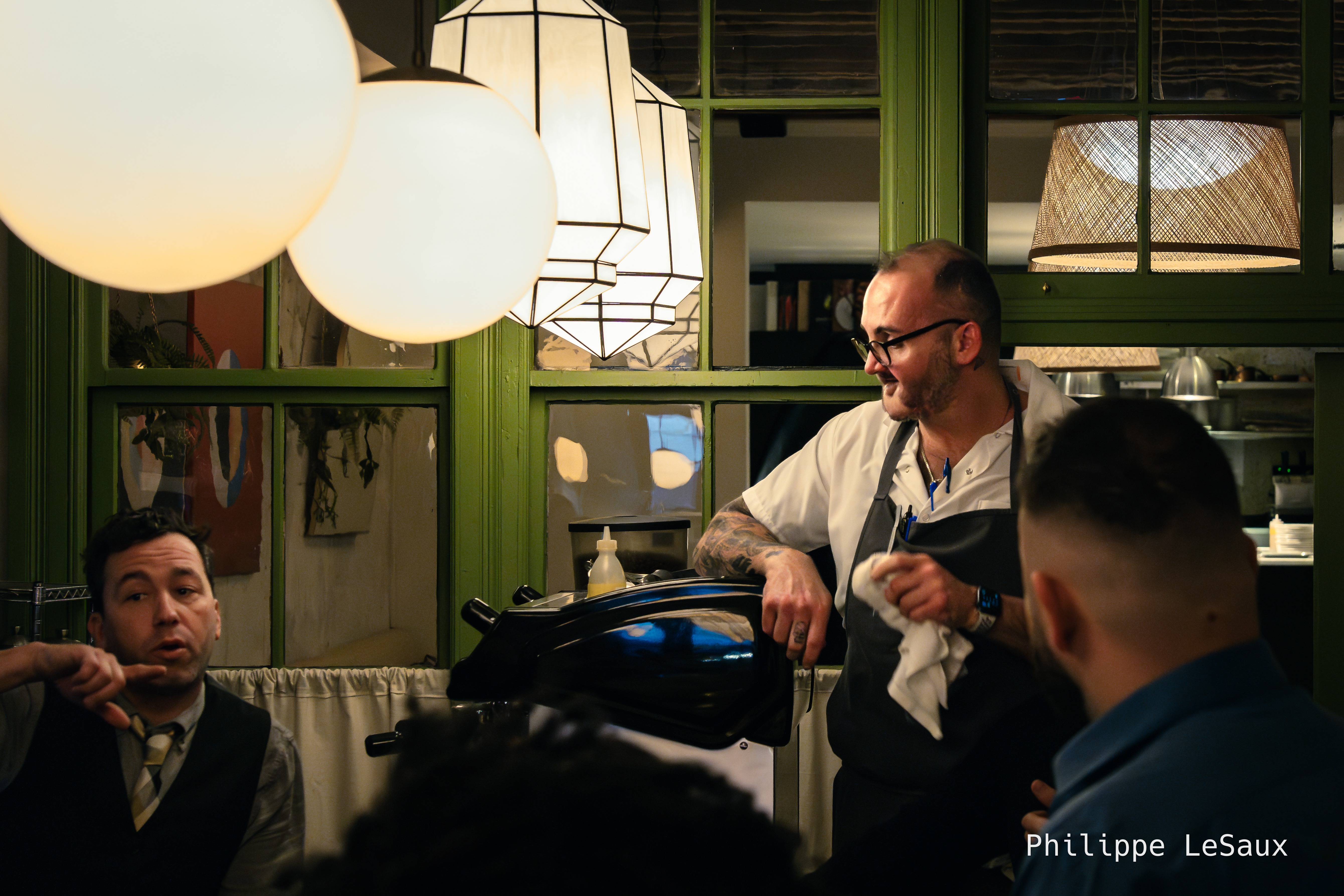 Chef Christopher Kearse gives a speech